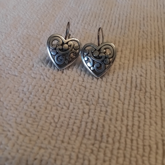 Brighton Contempo Heart Leverback Earrings - Necklace Listed Seperately - Picture 5 of 5